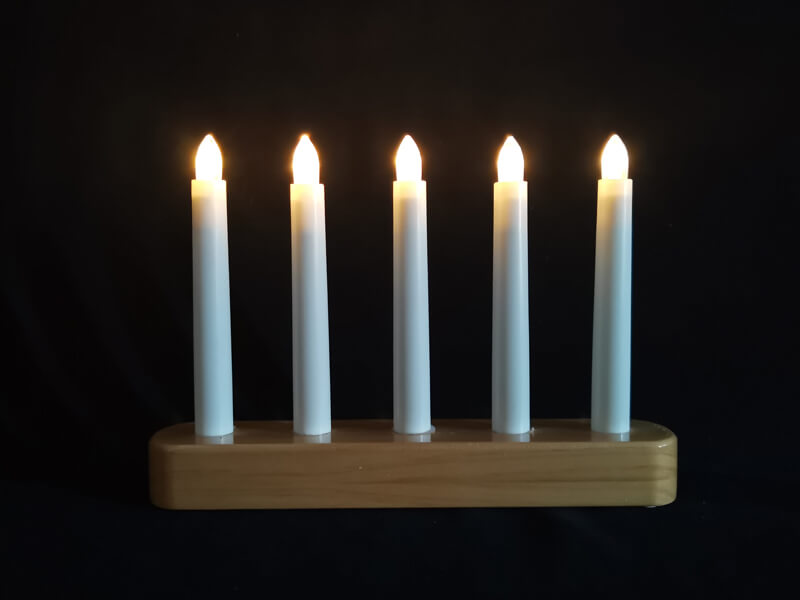 5LED一字电池桥灯