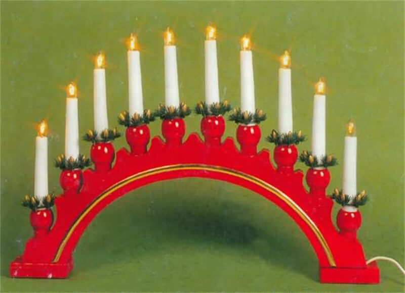 10L拼木红色桥灯不带金边