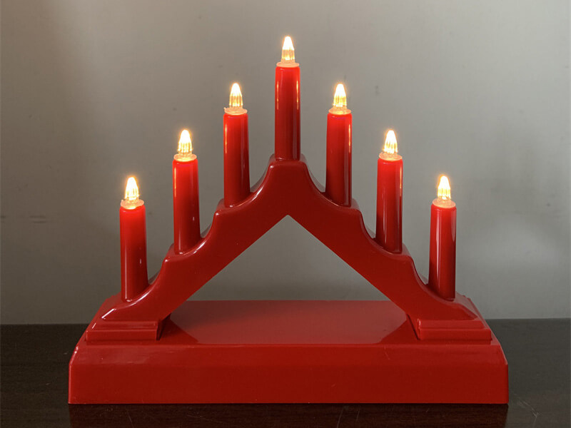 三角LED桥灯2xAA原红色