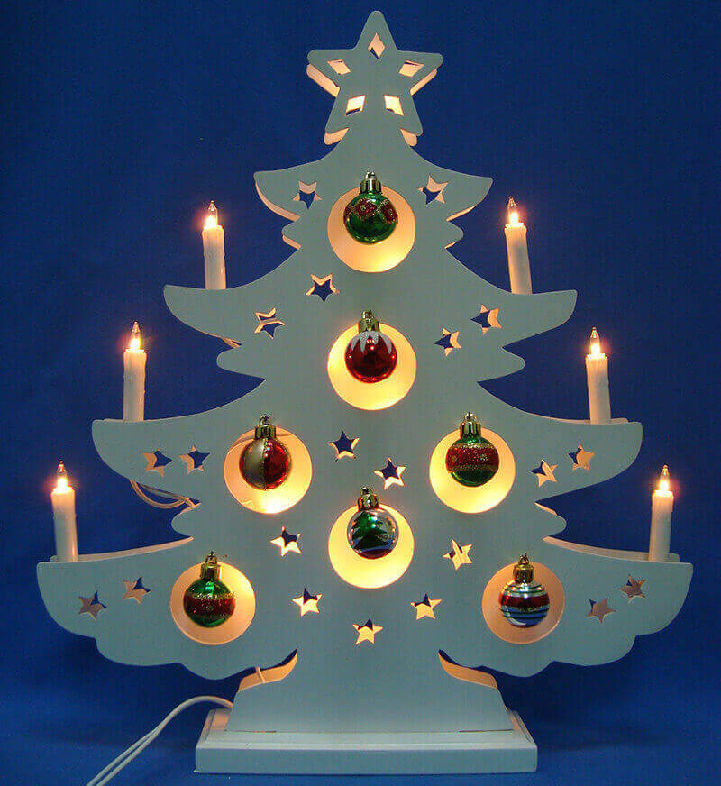 圣诞树烛板灯